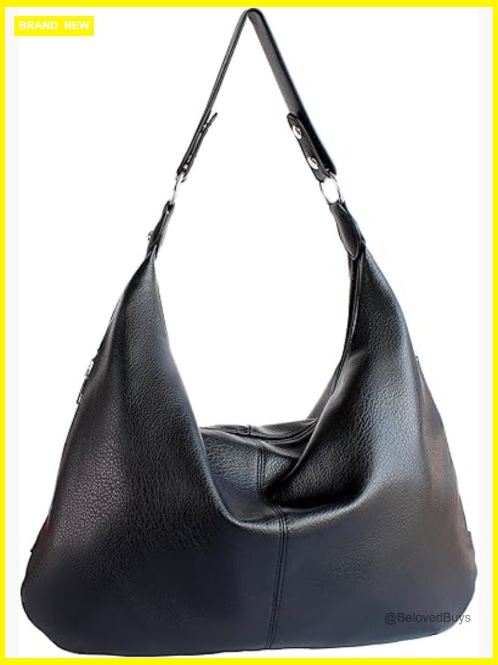 Large Pu Leather Tote Bag With Multiple Pockets, Spacious Shoulder Bag For Work